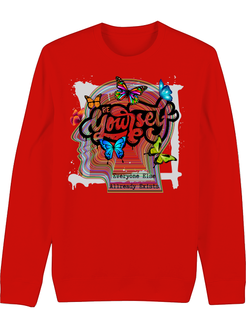 Premium Unisex Crew Neck Sweatshirt "Be Yourself"
