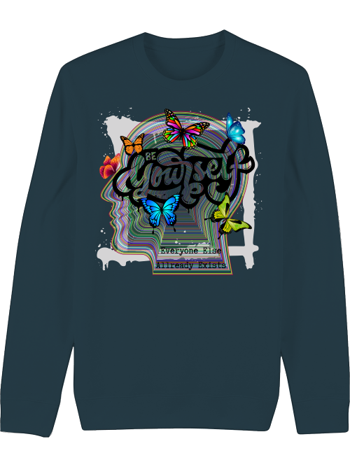 Premium Unisex Crew Neck Sweatshirt "Be Yourself"