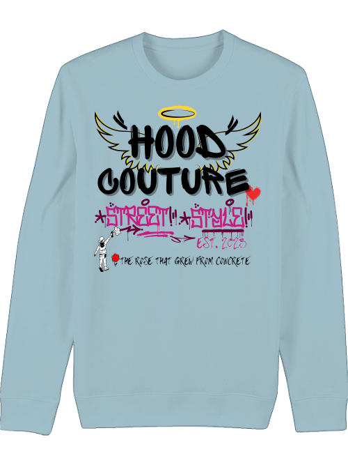 Premium Unisex Crew Neck Sweatshirt "Hood Angel"