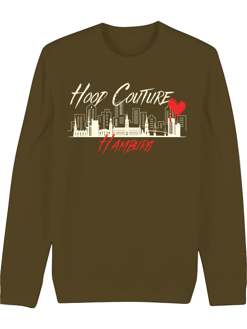 Premium Unisex Crew Neck Sweatshirt "Hood Couture By Night"