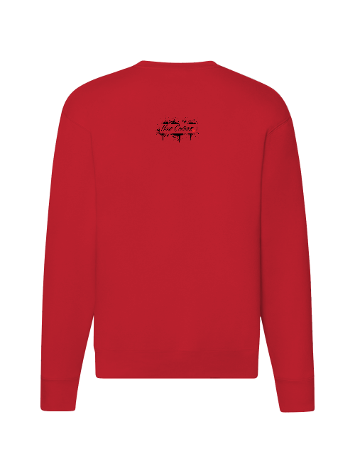 Premium Unisex Crew Neck Sweater Modell 2 "Hood Couture Hamburg rot"
