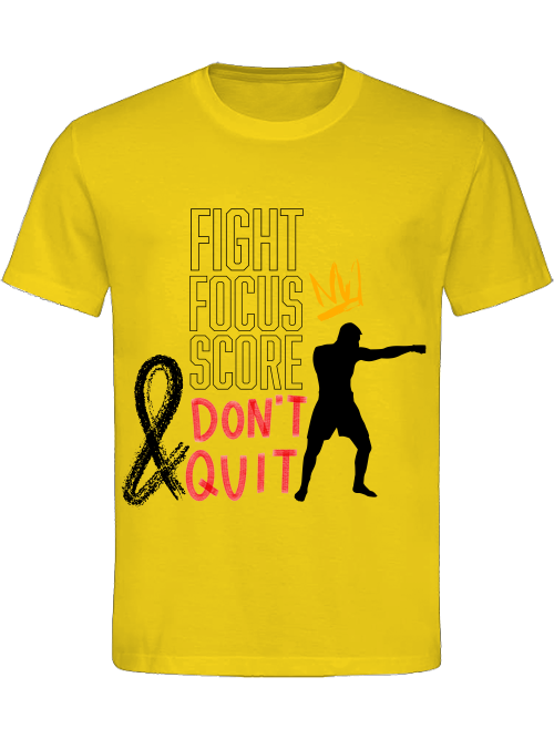 Classic Unisex T-Shirt "Fight.Focus.Score.Men"