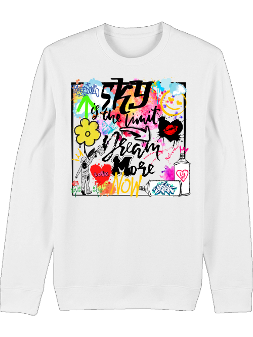 Premium Unisex Crew Neck Sweatshirt "Sky Is The Limit"