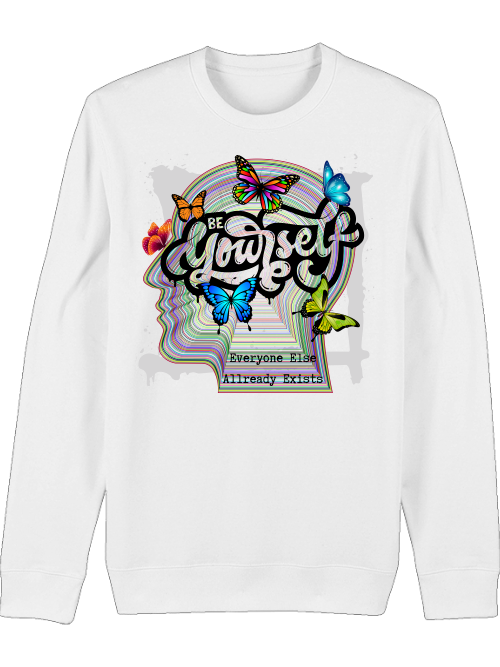 Premium Unisex Crew Neck Sweatshirt "Be Yourself"