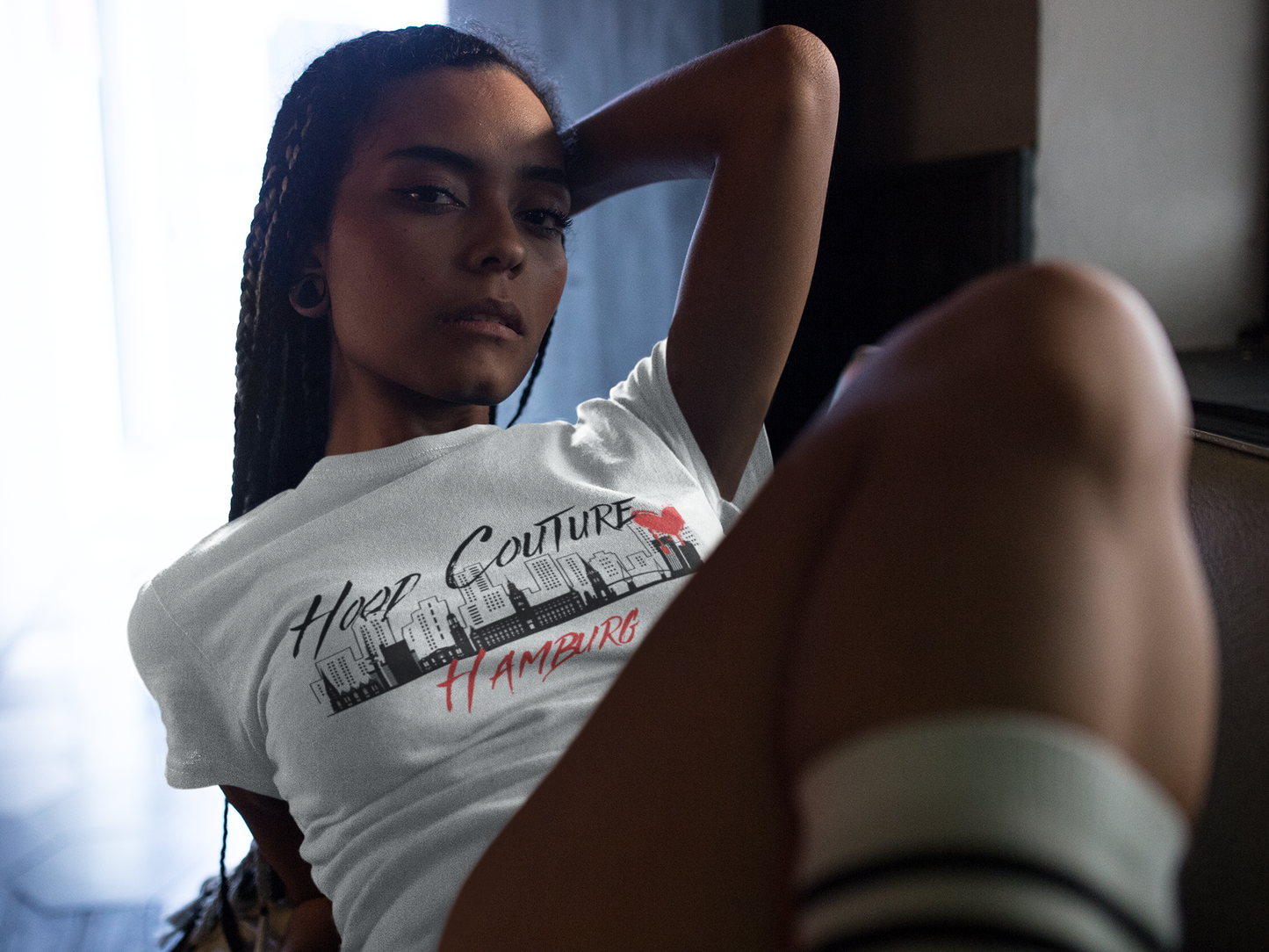 Classic Unisex T-Shirt "Hood Couture Hamburg rot"