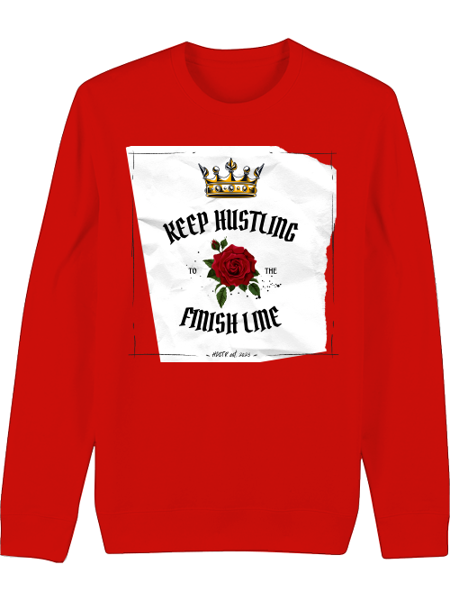 Premium Unisex Crew Neck Sweatshirt "Keep Hustling"