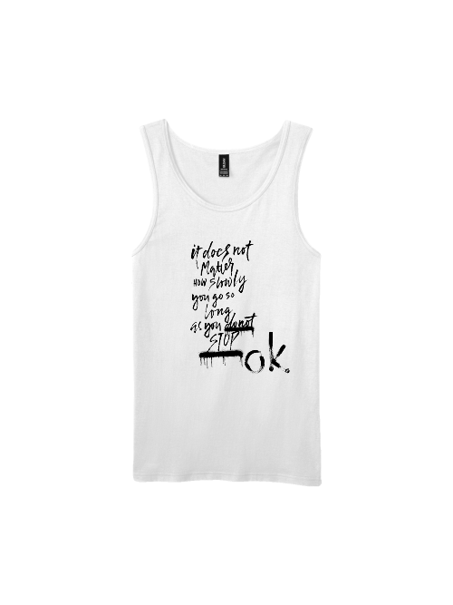 Premium Softstyle Tank Top Men "Don´t Stop. OK?"
