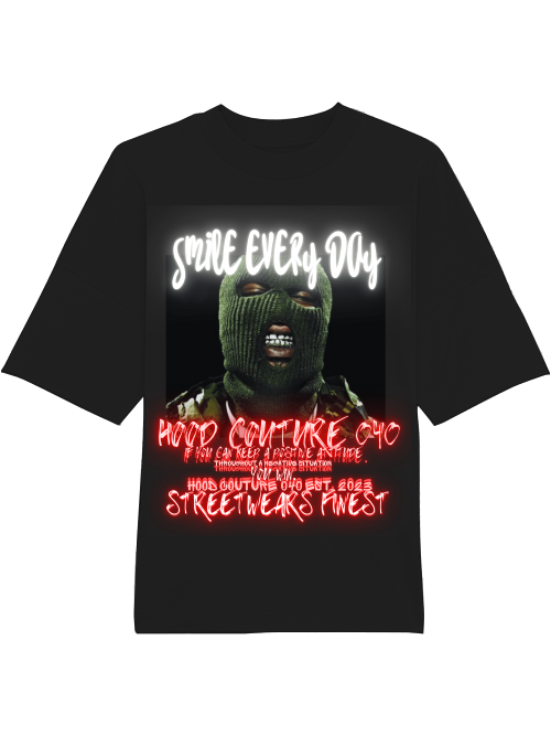 Oversized Unisex Premium T-Shirt "smile.skimask1"