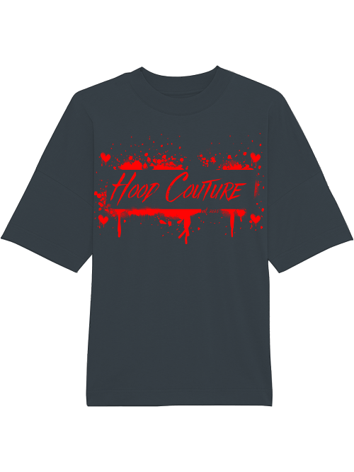 Oversized Unisex Premium T-Shirt "Hood Couture Bloody Love"