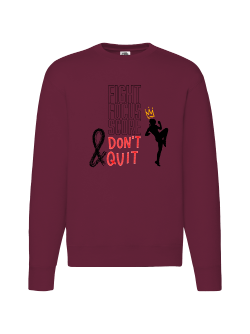Premium Unisex Crew Neck Sweater Modell 2 "Fight.Focus.Score. Women"