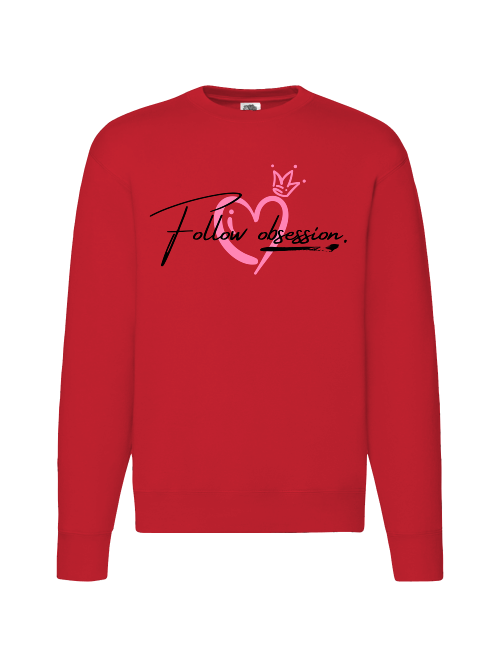 Premium Unisex Crew Neck Sweater Modell 2 "Follow Obsession Women"