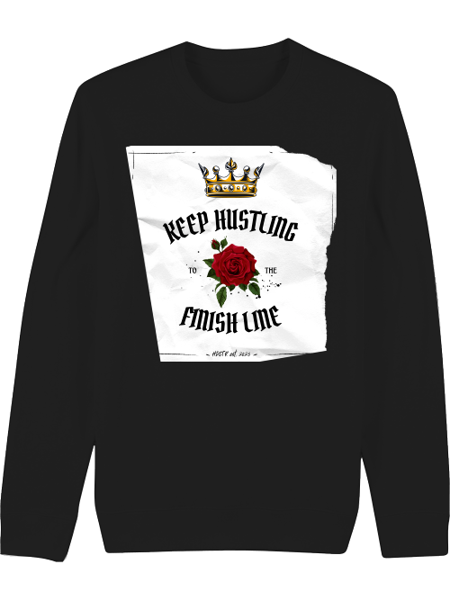 Premium Unisex Crew Neck Sweatshirt "Keep Hustling"