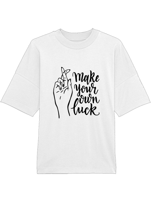 Oversized Unisex Premium T-Shirt "Make Your Own Luck"