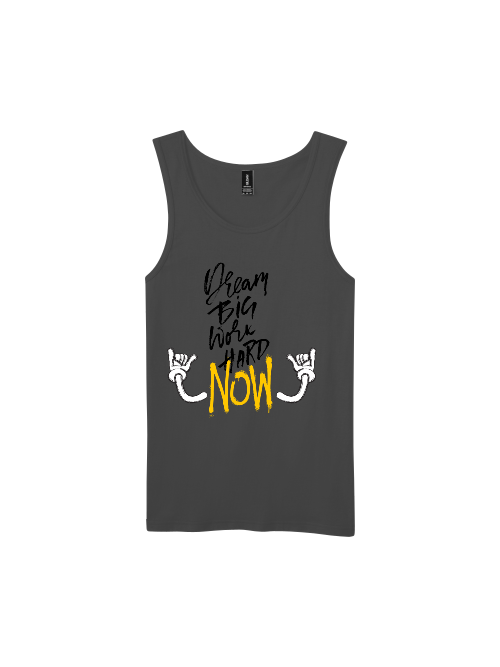 Premium Softstyle Tank Top Men "Dream Big Work Hard NOW"