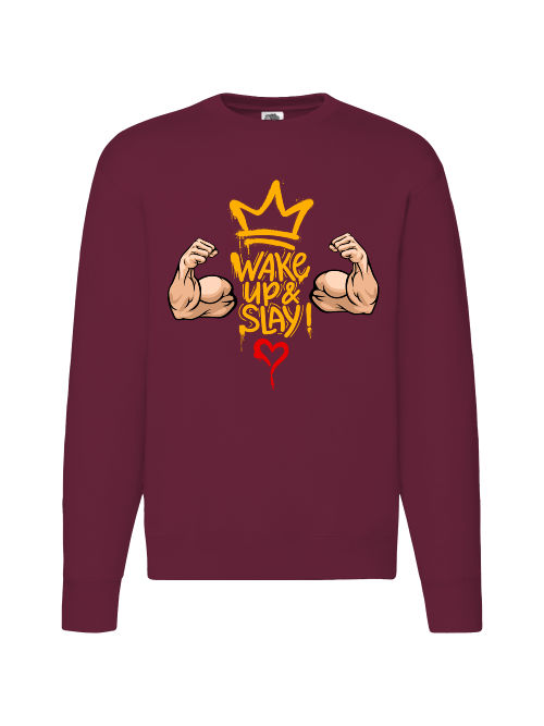 Premium Unisex Crew Neck Sweater Modell 2 "Wake Up & Slay"