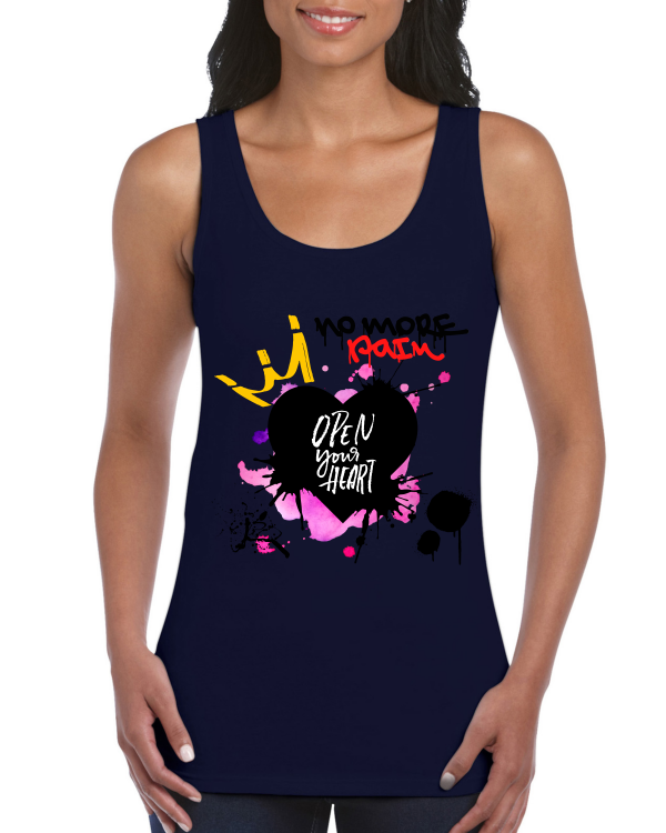Premium Women Softstyle Tank Top "No More Pain"