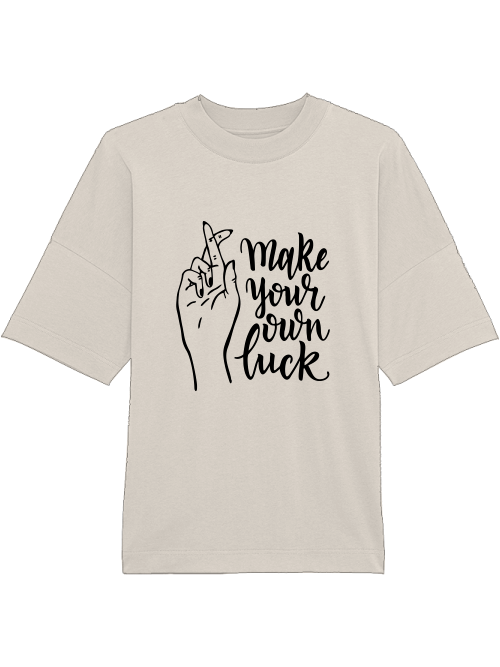 Oversized Unisex Premium T-Shirt "Make Your Own Luck"
