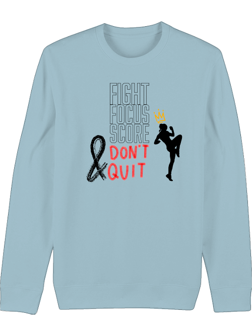 Premium Unisex Crew Neck Sweatshirt "Fight.Focus.Score. Women"