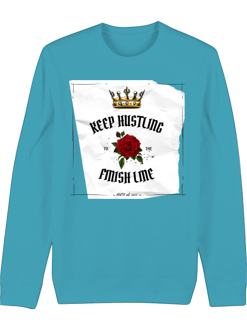 Premium Unisex Crew Neck Sweatshirt "Keep Hustling"