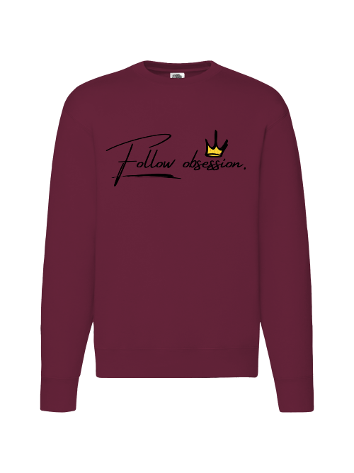 Premium Unisex Crew Neck Sweater Modell 2 "Follow Obsession Men"