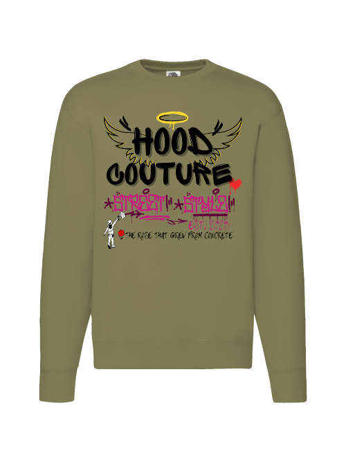 Premium Unisex Crew Neck Sweater Modell 2 "Hood Angel 2."