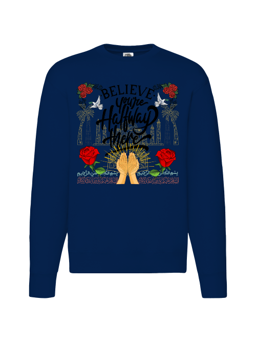 Premium Unisex Crew Neck Sweater Modell 2 "Believe"