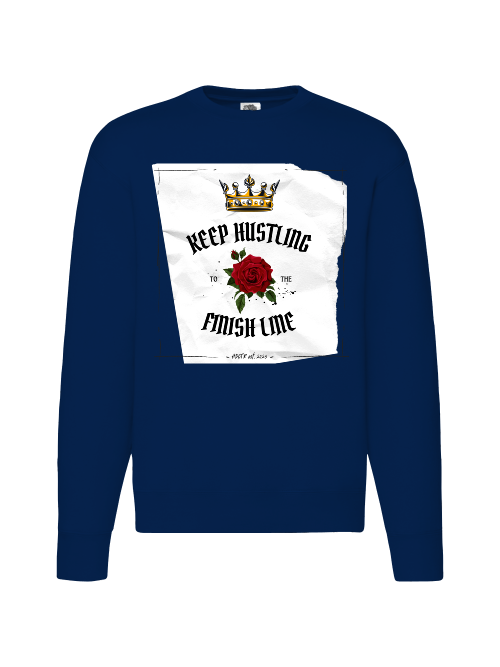 Premium Unisex Crew Neck Sweater Modell 2 "Keep Hustling"
