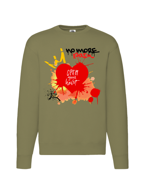 Premium Unisex Crew Neck Sweater Modell 2 "No More Pain"