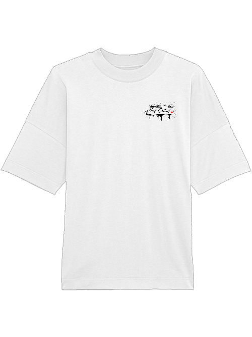 Oversized Unisex Premium T-Shirt "smile.skimask.1.1.backprint"