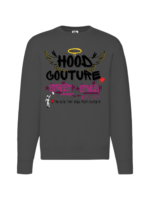 Premium Unisex Crew Neck Sweater Modell 2 "Hood Angel 2."