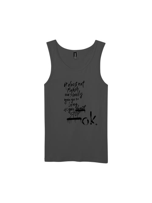 Premium Softstyle Tank Top Men "Don´t Stop. OK?"