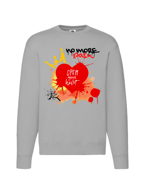 Premium Unisex Crew Neck Sweater Modell 2 "No More Pain"