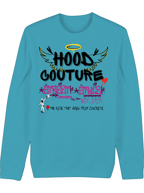 Premium Unisex Crew Neck Sweatshirt "Hood Angel"