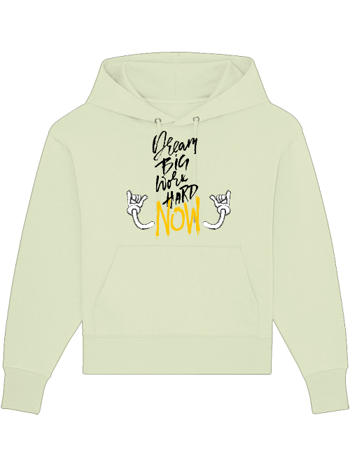 Premium Heavy Cotton Unisex Hoodie "Dream Big Work Hard"
