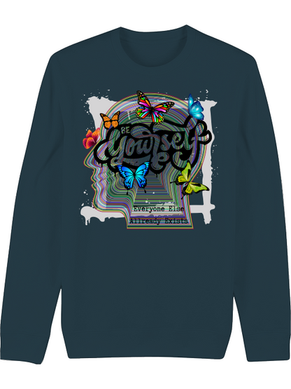 Premium Unisex Crew Neck Sweatshirt "Be Yourself"