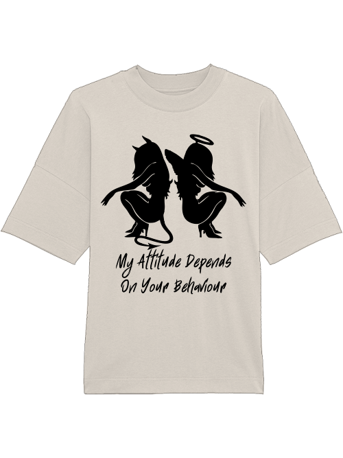 Oversized Unisex Premium T-Shirt "My Attitude"