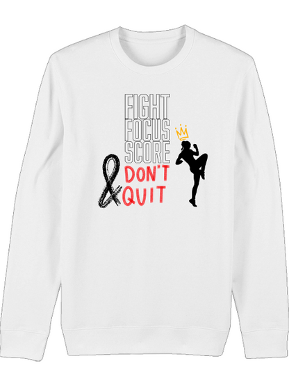 Premium Unisex Crew Neck Sweatshirt "Fight.Focus.Score. Women"