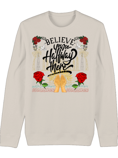Premium Unisex Crew Neck Sweatshirt "Believe"