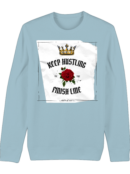 Premium Unisex Crew Neck Sweatshirt "Keep Hustling"