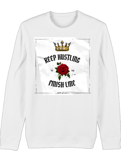 Premium Unisex Crew Neck Sweatshirt "Keep Hustling"