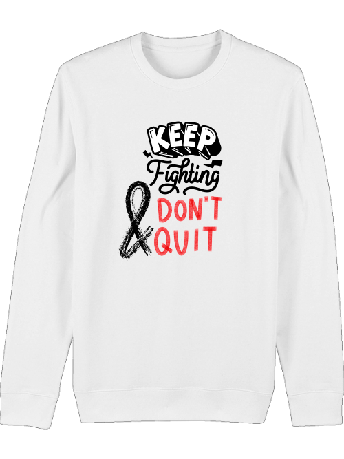 Premium Unisex Crew Neck Sweatshirt "Keep Fighting"