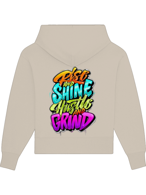Premium Heavy Cotton Hoodie "Hustle & Grind" hell