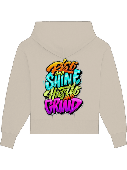Premium Heavy Cotton Hoodie "Hustle & Grind" hell