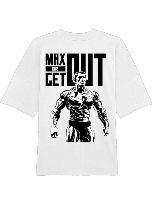 Pumpcover Unisex White "Max Out!"