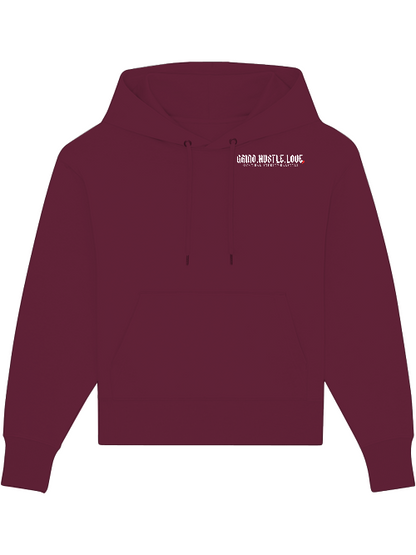 Premium Heavy Cotton Hoodie "Risk Takers and Bread Makers" dunkel
