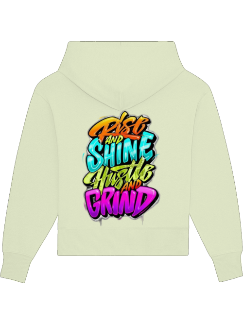 Premium Heavy Cotton Hoodie "Hustle & Grind" hell