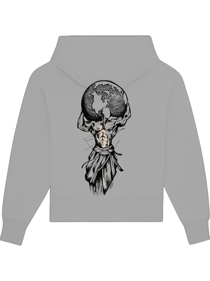 Premium Heavy Cotton Hoodie "Carry Your World" hell