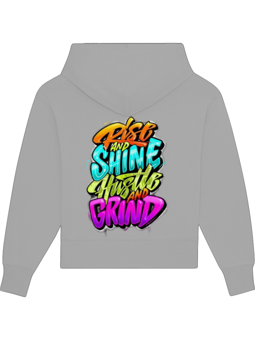 Premium Heavy Cotton Hoodie "Hustle & Grind" hell