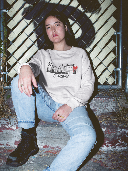 Premium Unisex Crew Neck Sweatshirt "Hood Couture Hamburg"