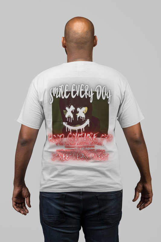 Oversized Unisex Premium T-Shirt "smile.original.hell.backprint"